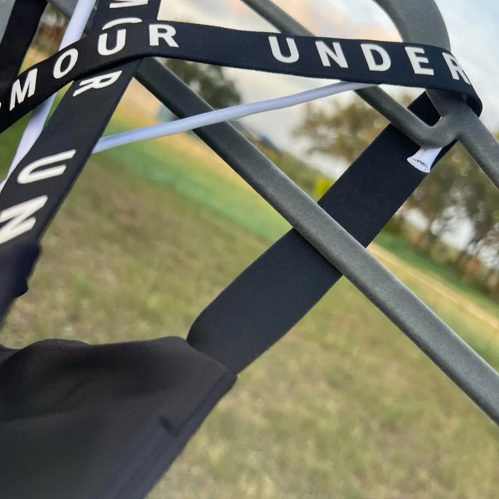 Under Armour Black & White Strappy Sports Bra - Picture 8 of 10